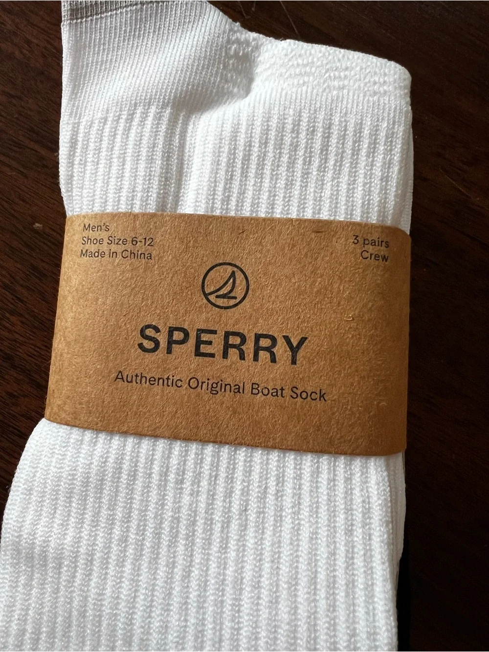 Sperry Men's White, Gray, Dark Gray Crew Socks - 3 Pack lot of two
